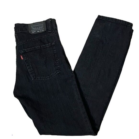 LEVIS 510 Black Jeans Skinny Distressed Size 18 REG 29 x 29 - Picture 2 of 8